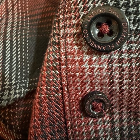 DIXXON Women’s The Count Plaid Pearl Snap Flannel M Limited Edition - Picture 10 of 12